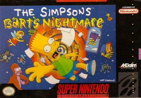 Simpsons Barts Nightmare Complete Snes Game For Sale Dkoldies