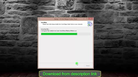 You should be able to play all the popular movie formats and even some rare formats. K Lite Codec Pack Full 12.95 - YouTube