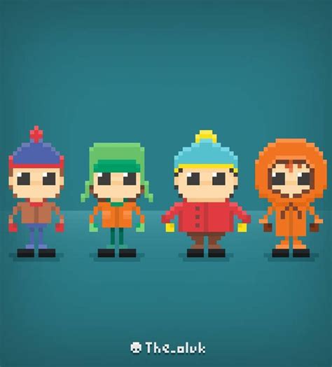 Pixel South Park South Park Characters South Park Park