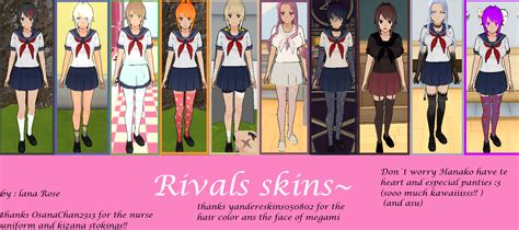 Rivals Skins By Lanarosecookiesweet On Deviantart