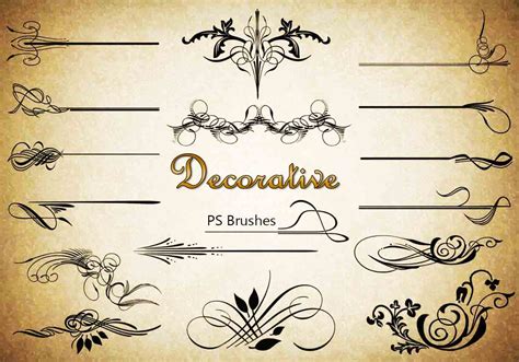 20 Decorative Ps Brushes Abr Vol7 Free Photoshop Brushes At Brusheezy