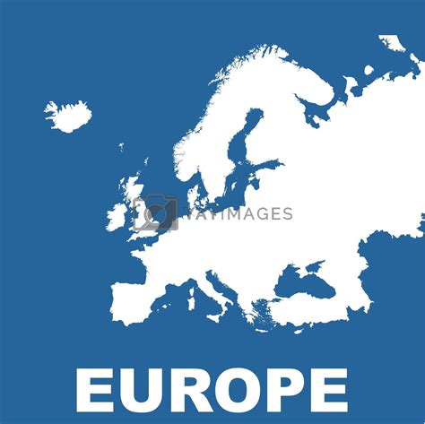 Royalty Free Vector Vector Map Of Europe By Lysenkoa