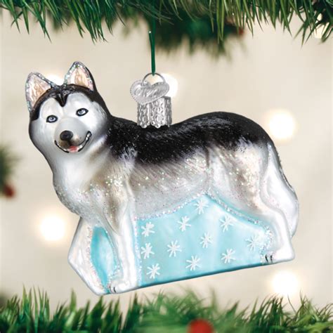 Old World Christmas Siberian Husky Sled Dog Christmas Ornament 12489 Ebay