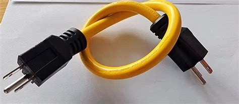 Double Male Extension Cord Adapter