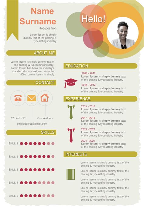How To Easily Create Your Own Infographic Resume 25 Templates