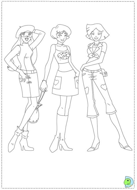 Share this movie link to your friends. Totally spies coloring pages- DinoKids.org