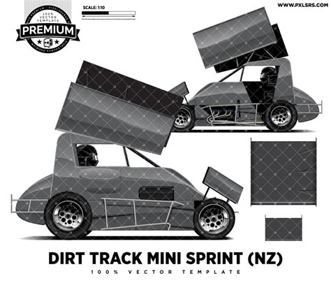 Dirt Track Mini Sprint Nz Premium Vector Template Pixelsaurus