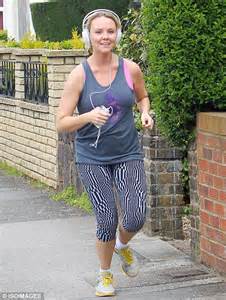 Eastender Charlie Brooks Goes For A Joy In Eclectic Lycra Daily Mail