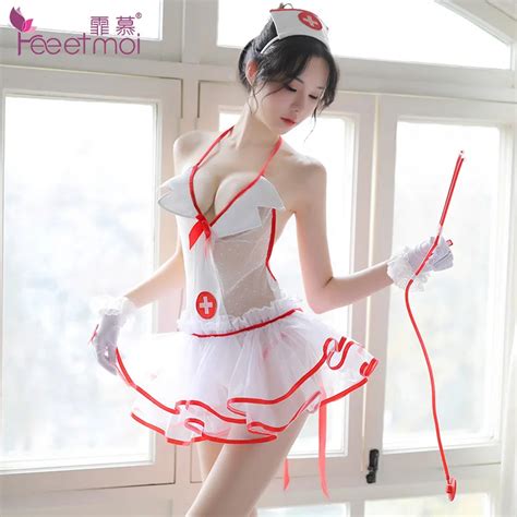 Sexy Nurse Erotic Costumes Sexy Maid Lingerie Women Exotic Apparel Role Play Erotic Lingerie Hot