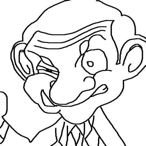 Vector illustration of peas isolated on white background. 'Mr Bean' printable coloringpages for kids3