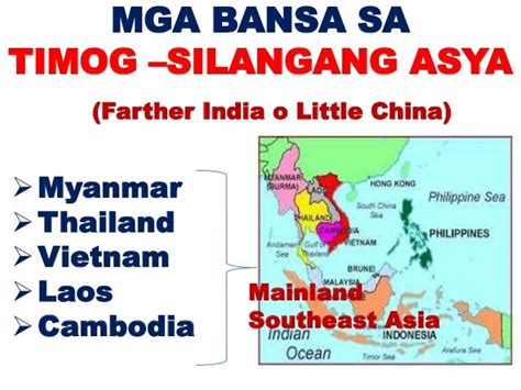 Mga Bansang Kabilang Timog Silangang Asya