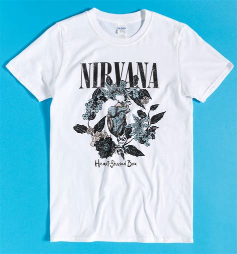 Nirvana Heart Shaped Box White T Shirt