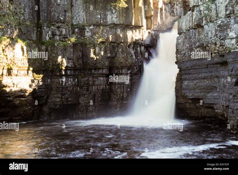High Force Waterfall At Forest In Teesdale Durham Stock Photo Alamy
