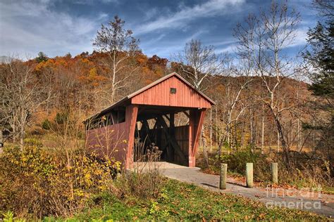 Hokes Mill Covered Bridge Photograph By Adam Jewell Fine Art America