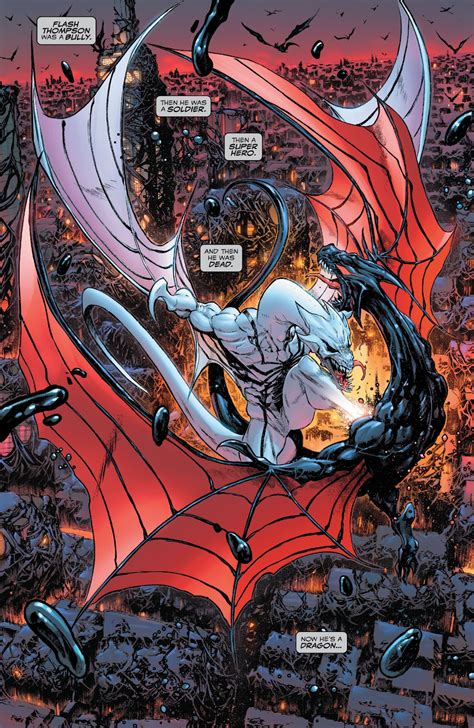 Flash Thompson As A Symbiote Dragon Glyn Hnutu Healh History
