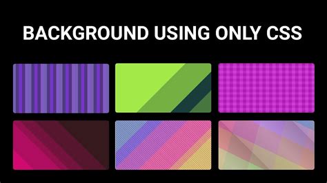 Create Complex Background Using Only Css No Use Of Images Repeating