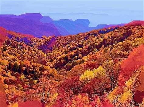 Autumn Valley Great Smoky Mountains National Park Smoky Mountain