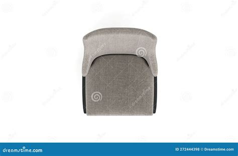Office Chair 3d Rendered Realistic Furniture Top View Stock