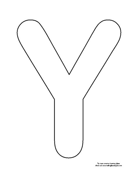 There is a new my letter y in worksheets section. printable letter y template - Matah