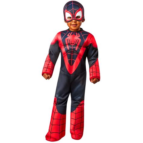 Spider Man Miles Morales Deluxe Costume Size Toddler Big W