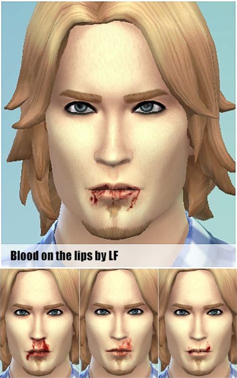 Sims 4 Bloody Lips