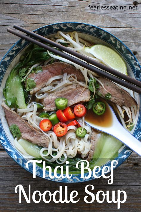 Thai beef & noodle soup. Thai Beef Noodle Soup | Recipe (With images) | Beef and ...