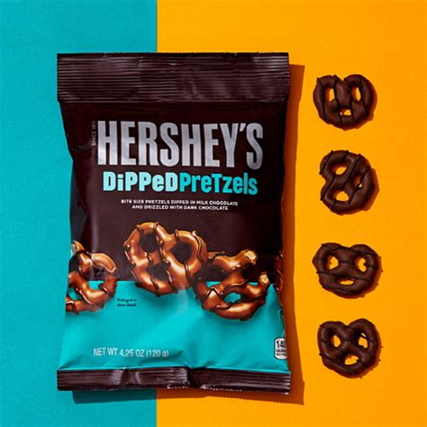 Hersheys Chocolate Covered Pretzels Pretzel Series Dipped Pretzels