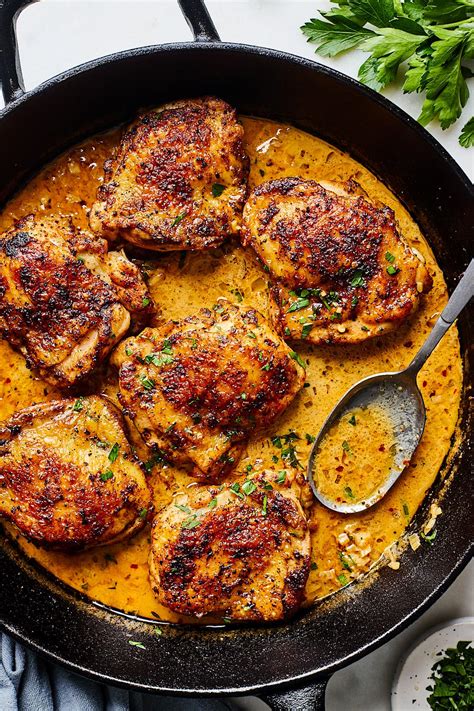 Pan Fried Chicken Thighs