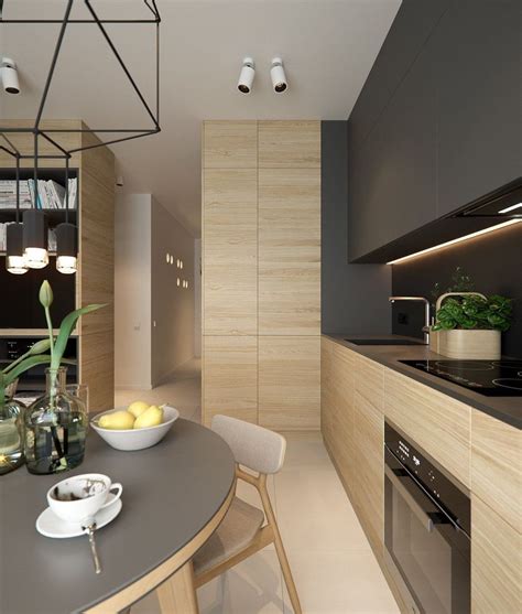 Apartment Kitchens Designs Unusual Countertop Materials