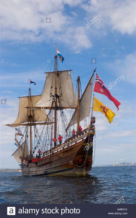 The Replica Of The 17th Century Dutch Ship The Duyfken In