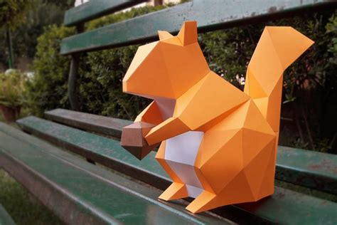 Diy Squirrel 3d Papercraft