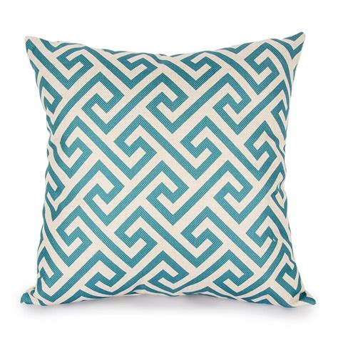 Quatrefoil Teal Turquoise Throw Pillow Case 45x45cm Decorative Cushion