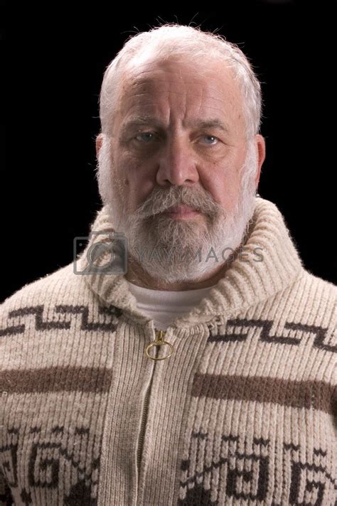 Royalty Free Image Old Man With Beard In Sweater Like Ernest Hemingway By Jeffbanke