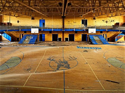 Abandoned School Gymnasium In Detroit Pics