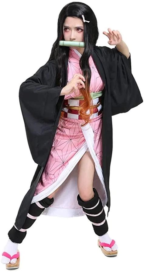 Nezuko Kamado Costume From Demon Slayer Cosplay Outfits Cosplay