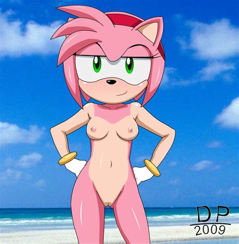 Rule 34 Amy Rose Breasts Color Dp Artist Female Female Only Front View Furry Hedgehog