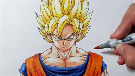 How To Draw Goku Super Saiyan Step By Step Tutorial