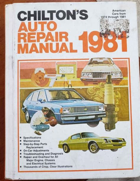 Chiltons Auto Repair Manual 1981 By Chilton Automotive Editorial