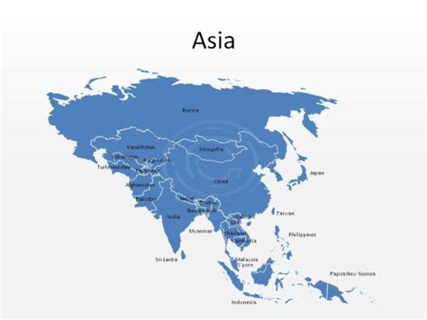 Editable Map Of Asia Imagesee