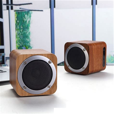 Give the gift of great listening! Wooden wireless bluetooth speakers real wood mobile phone gift bluetooth stereo audio card ...