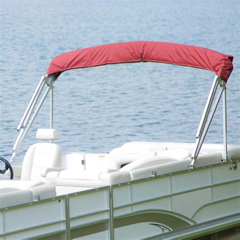 Traditional Pontoon Bimini Top Surlast Polyester 1 14 Standard Frame