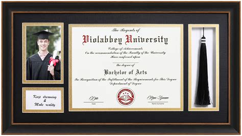 Buy Black Diploma Frame With Tassel Holder For 85x11 Certificates