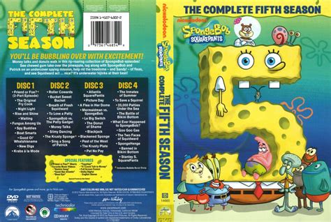Spongebob Squarepants Season 5 Dvd Cover 2012 R1