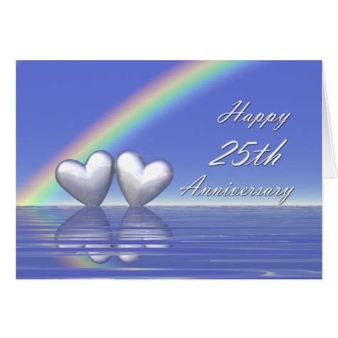 Happy 25th Anniversary Cards Happy 25th Anniversary Card Templates