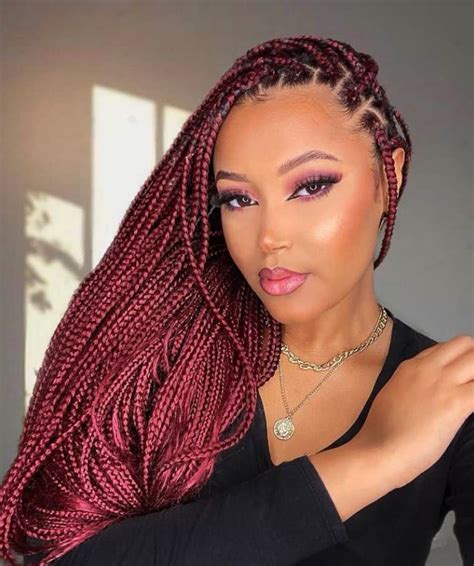 20 Styles With Small Box Braids That Are Simply Gorgeous New Natural