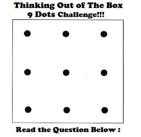 My English Thinking Out Of The Box 9 Dots Challenge