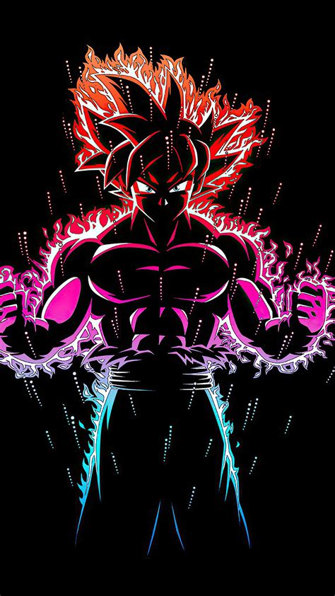 Download wallpapers super saiyan pink, 4k, dragon ball, minimal, black goku, dbs, dragon ball super besthqwallpapers.com. 1080x1920 Dragon Ball Z Goku Ultra Instinct Fire 4k Iphone ...