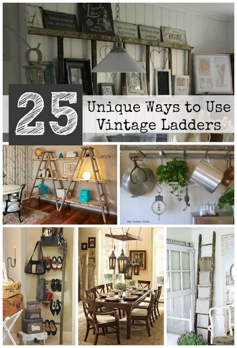 20 Old Wooden Ladder Decorating Ideas