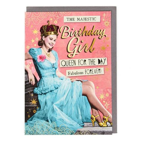 Queen For The Day Birthday Card Paperchase Happy Birthday Cards