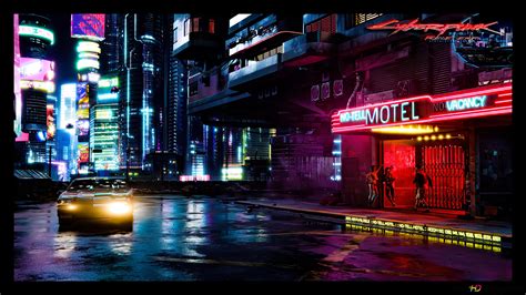Cyberpunk 2077 City 8k 4k Hd Hintergrundbilder Herunterladen